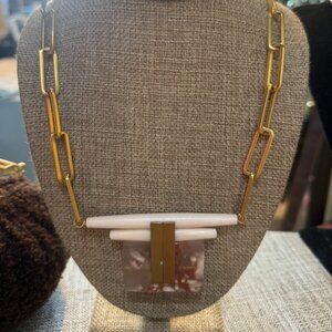 David Aubrey Pink Agate Necklace